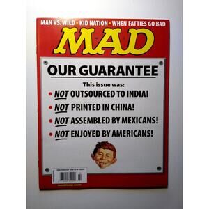MAD Magazine Feb 2006 # 486 Kid Nation Man Vs Wild When Fatties Go Bad TV Humor